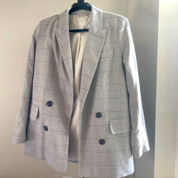 H&M Jackets & Blazers - H&M oversized Jacket Blazer with buttons Grey size XS
